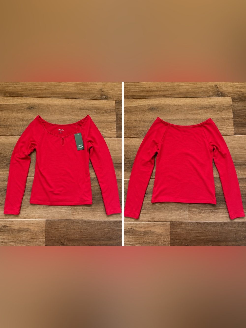 wild fable Long Sleeve Top in Pink Size Medium NWT